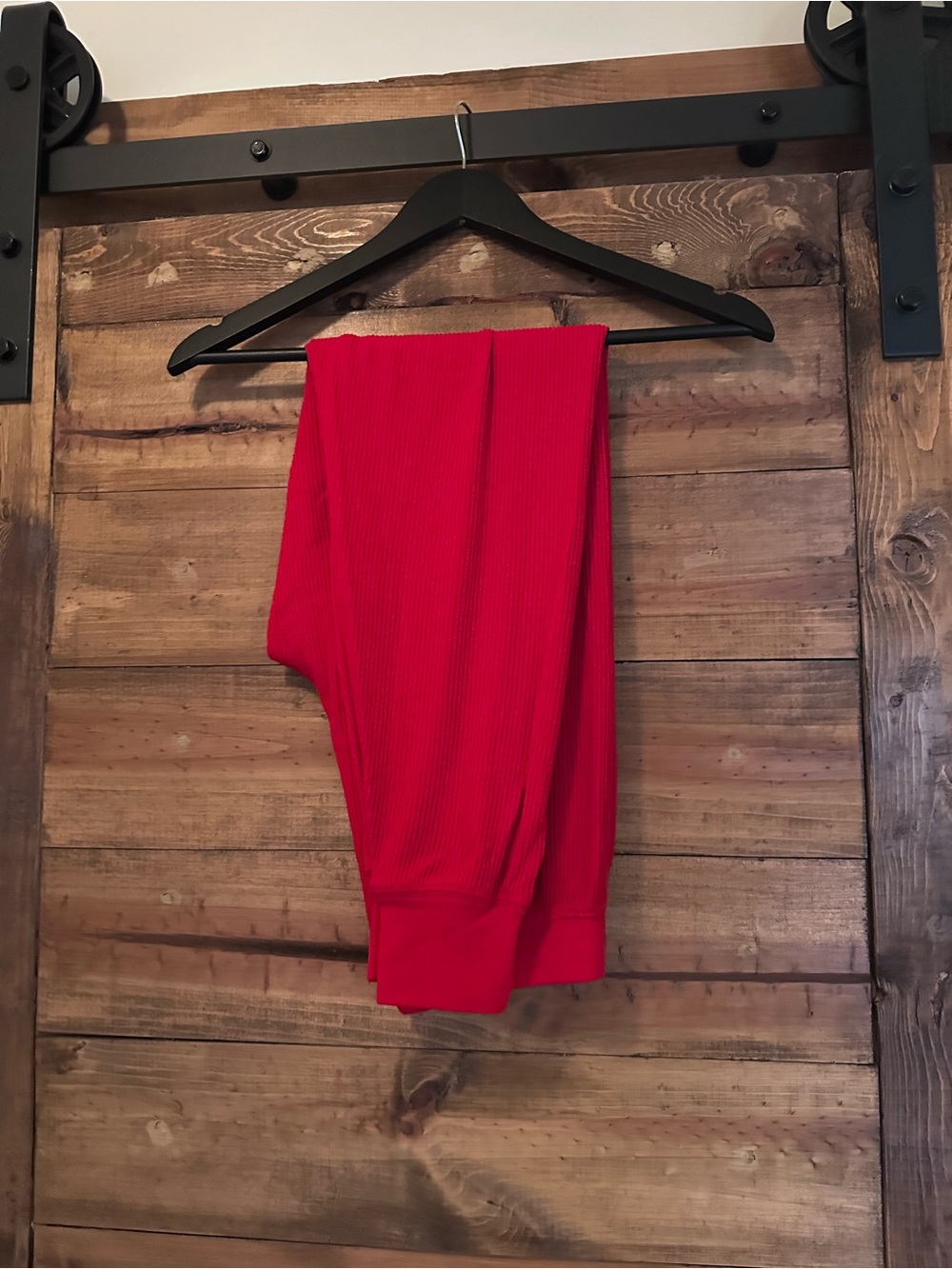 P.J. Salvage Vibrant Red Ribbed Pants